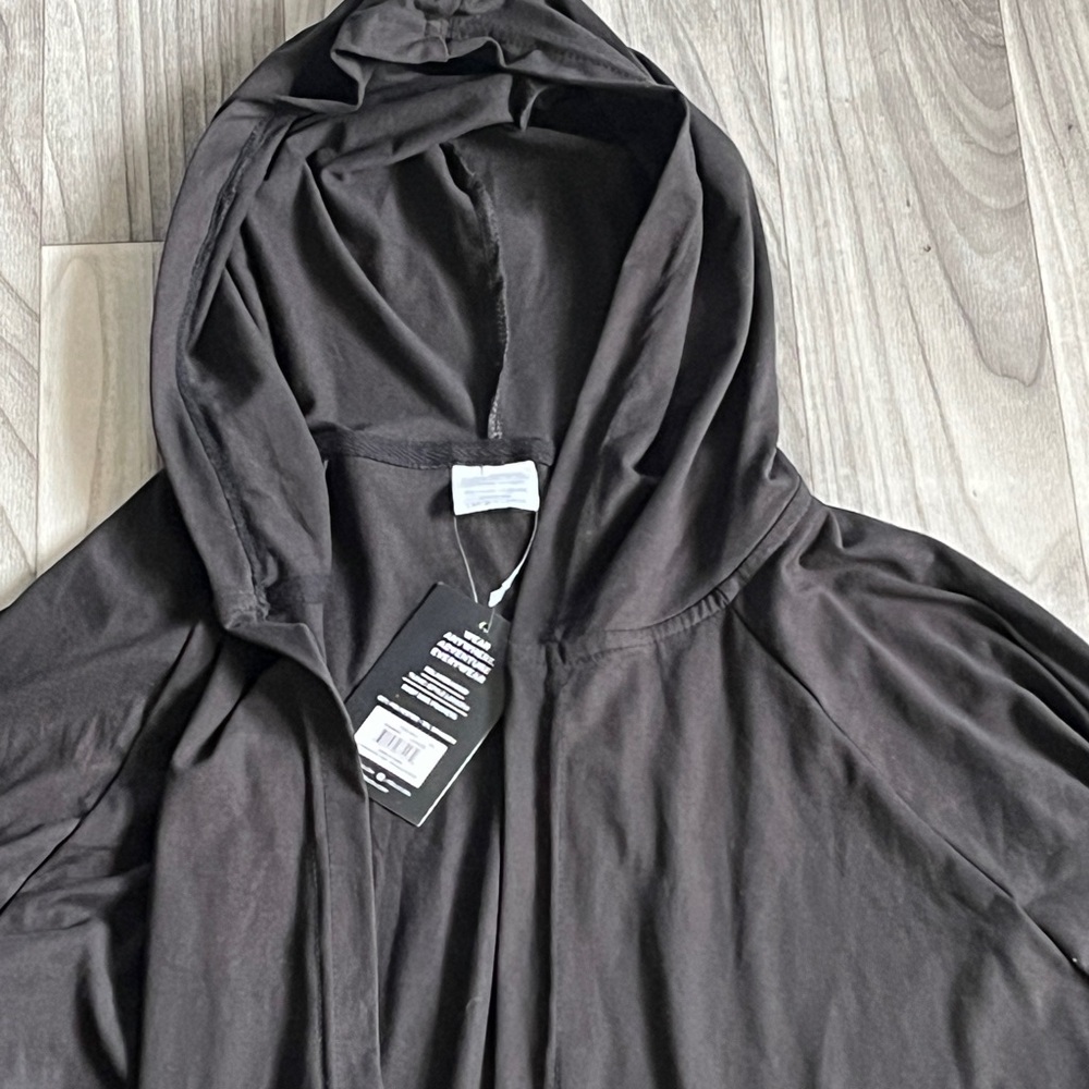 For kicks Black Hooded Long 3/4 Sleeve Cardigan - Picture 2 of 10